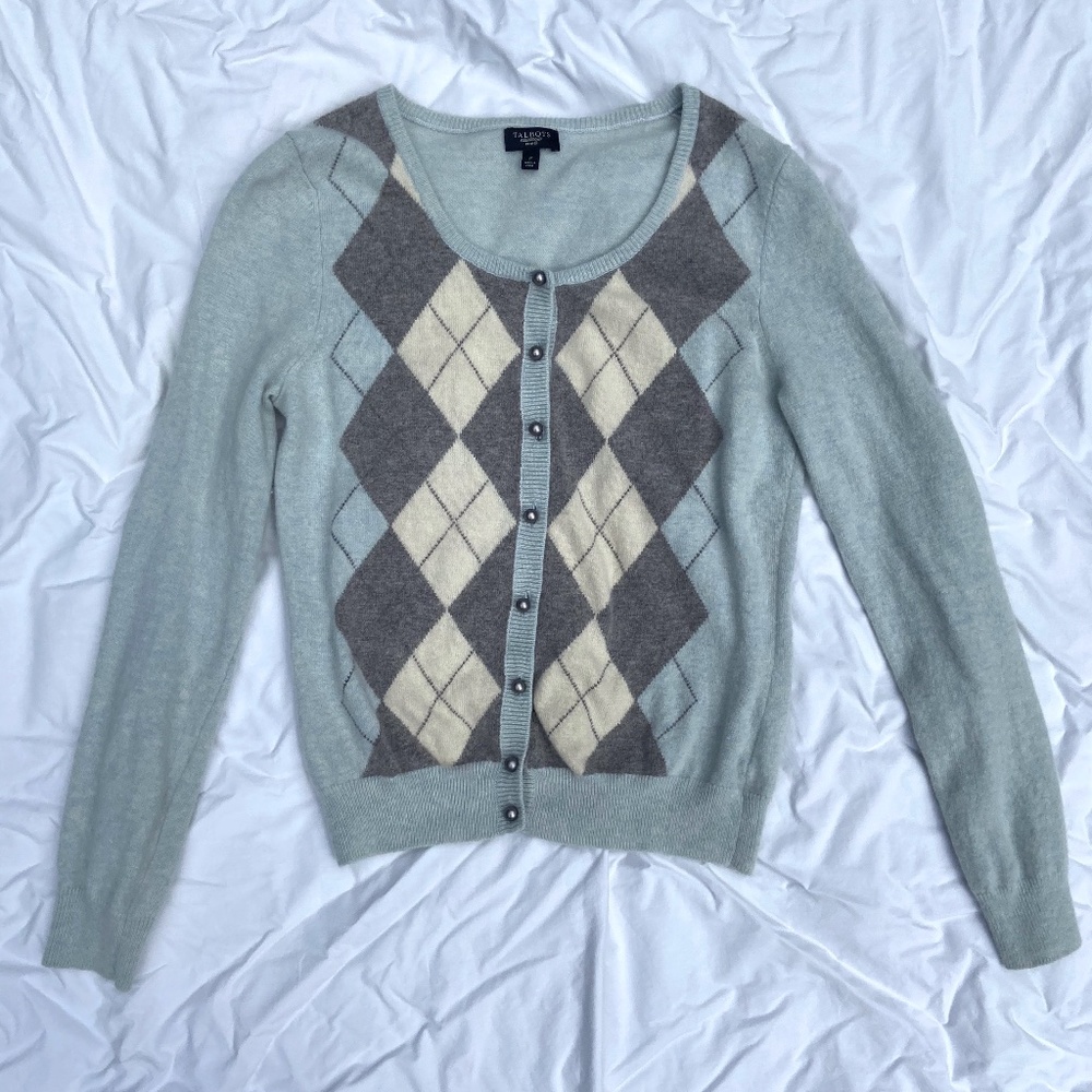 Talbots Argyle Cardigan